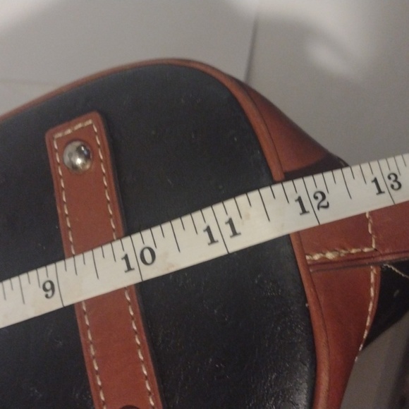 Dooney & Bourke Black Ostrich Zip Zip Satchel - Picture 12 of 16